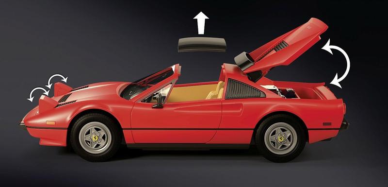 Playmobil Magnum P.I. - Ferrari 308GT com Bonecos - Playsets